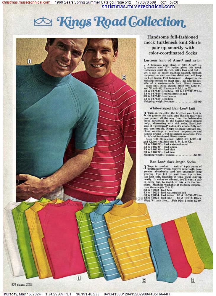 1969 Sears Spring Summer Catalog, Page 512