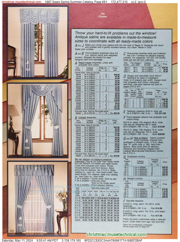 1987 Sears Spring Summer Catalog, Page 661