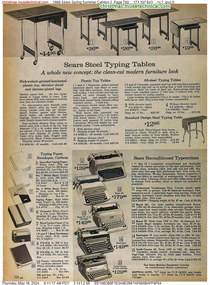 1968 Sears Spring Summer Catalog 2, Page 780