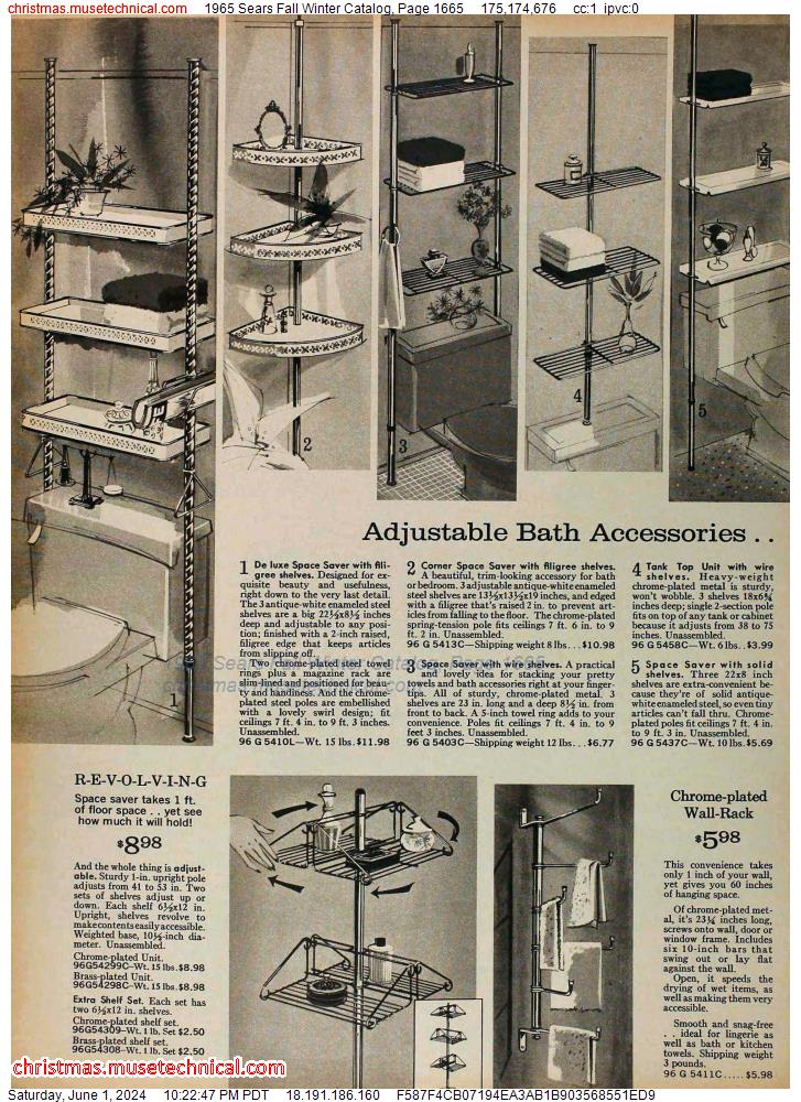 1965 Sears Fall Winter Catalog, Page 1665