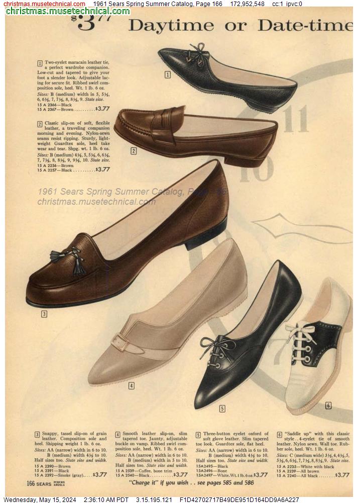 1961 Sears Spring Summer Catalog, Page 166