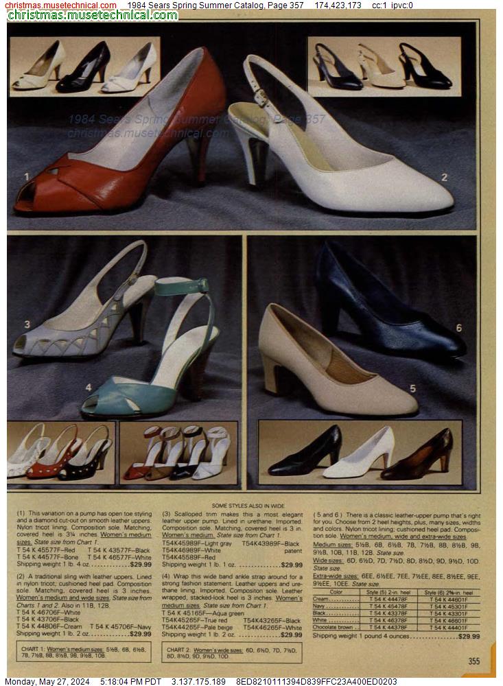 1984 Sears Spring Summer Catalog, Page 357 - Catalogs & Wishbooks