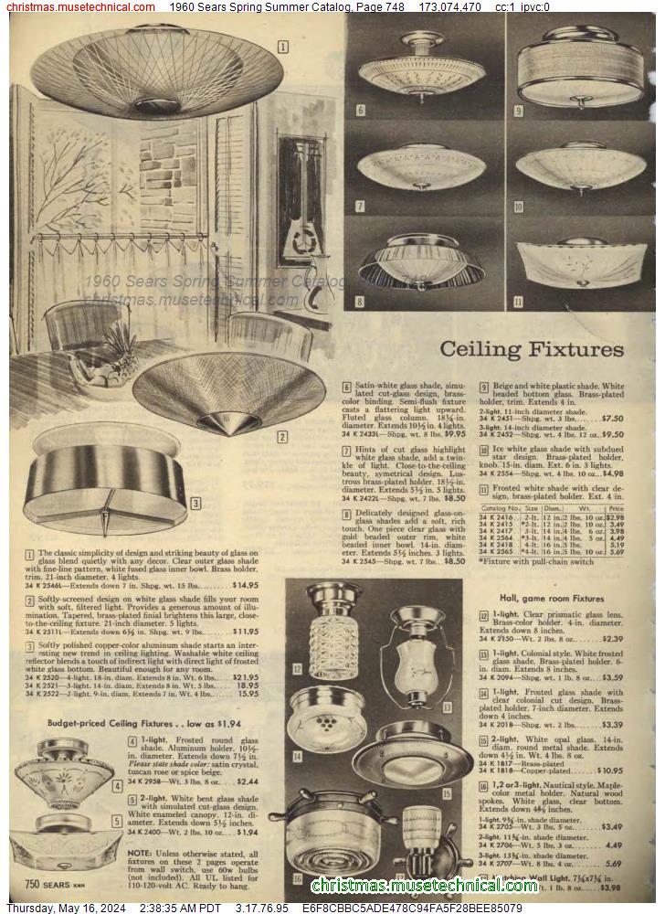 1960 Sears Spring Summer Catalog, Page 748