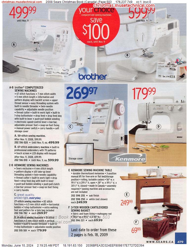 2008 Sears Christmas Book (Canada), Page 503
