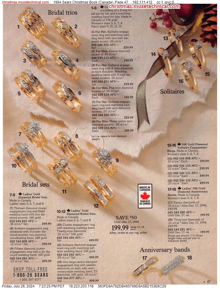 1994 Sears Christmas Book (Canada), Page 47