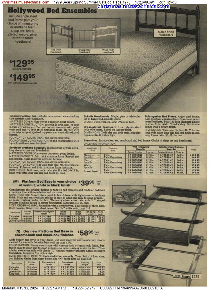 1979 Sears Spring Summer Catalog, Page 1275