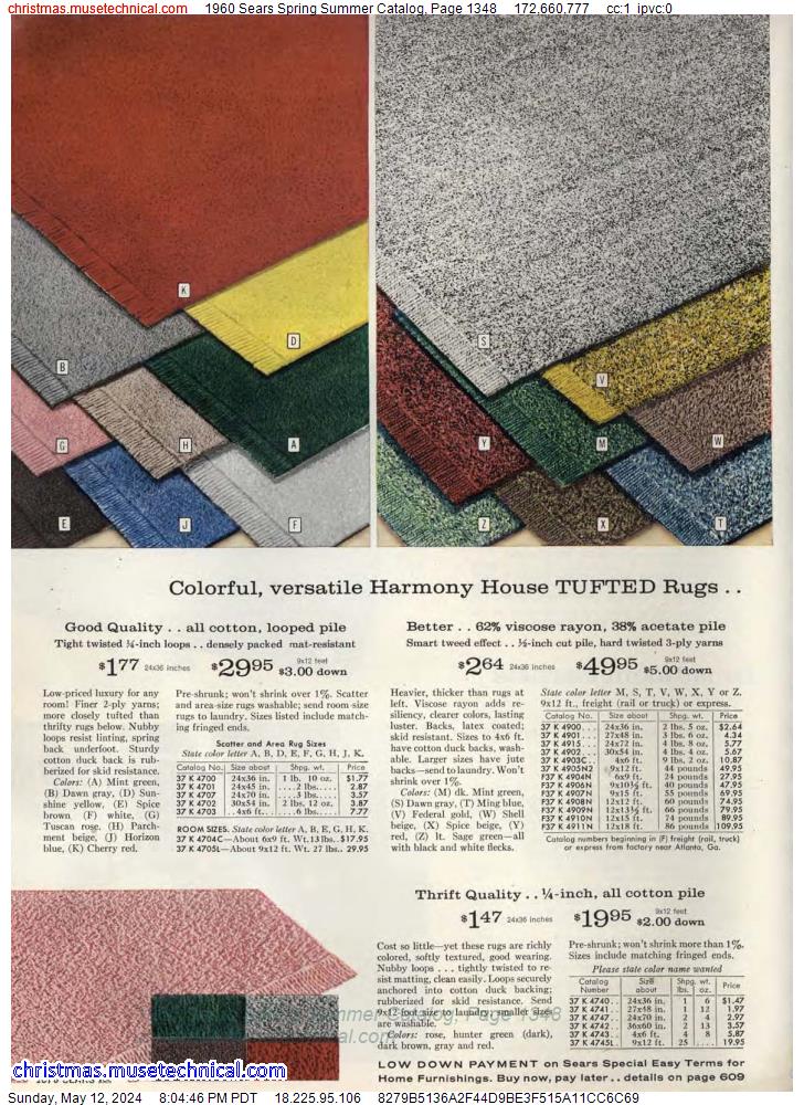 1960 Sears Spring Summer Catalog, Page 1348