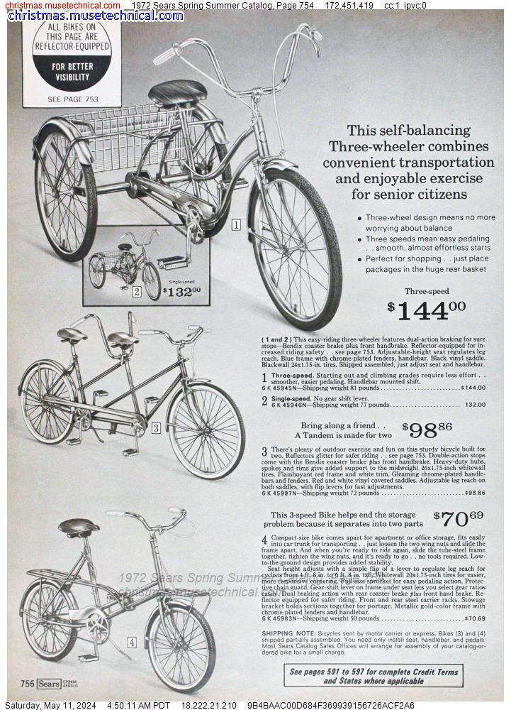 1972 Sears Spring Summer Catalog, Page 754
