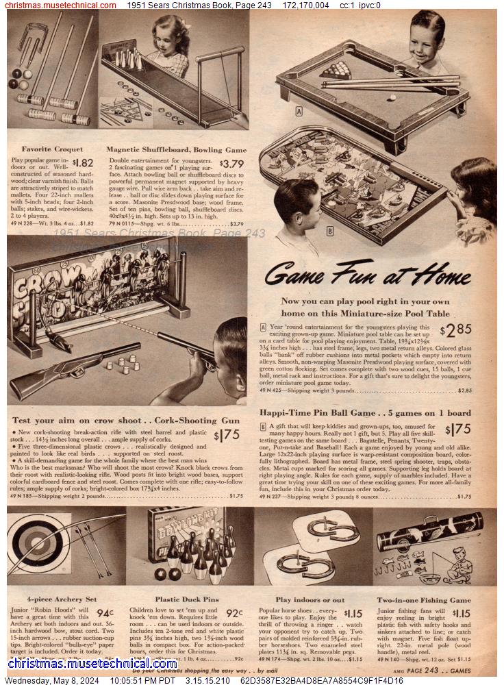 1951 Sears Christmas Book, Page 243