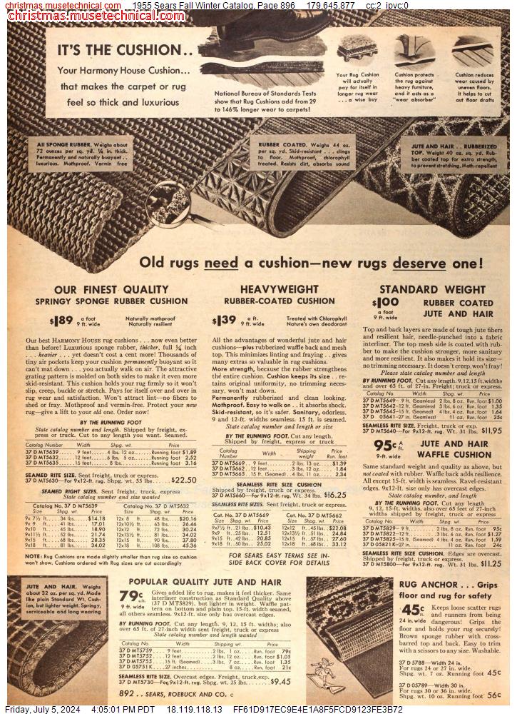 1955 Sears Fall Winter Catalog, Page 896