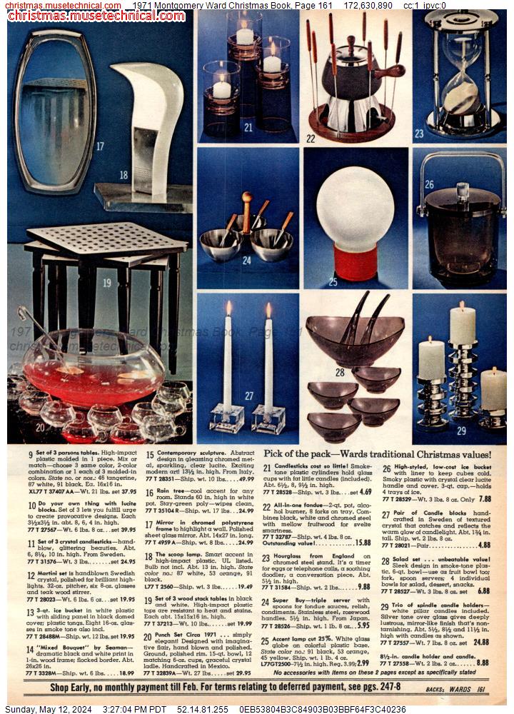 1971 Montgomery Ward Christmas Book, Page 161