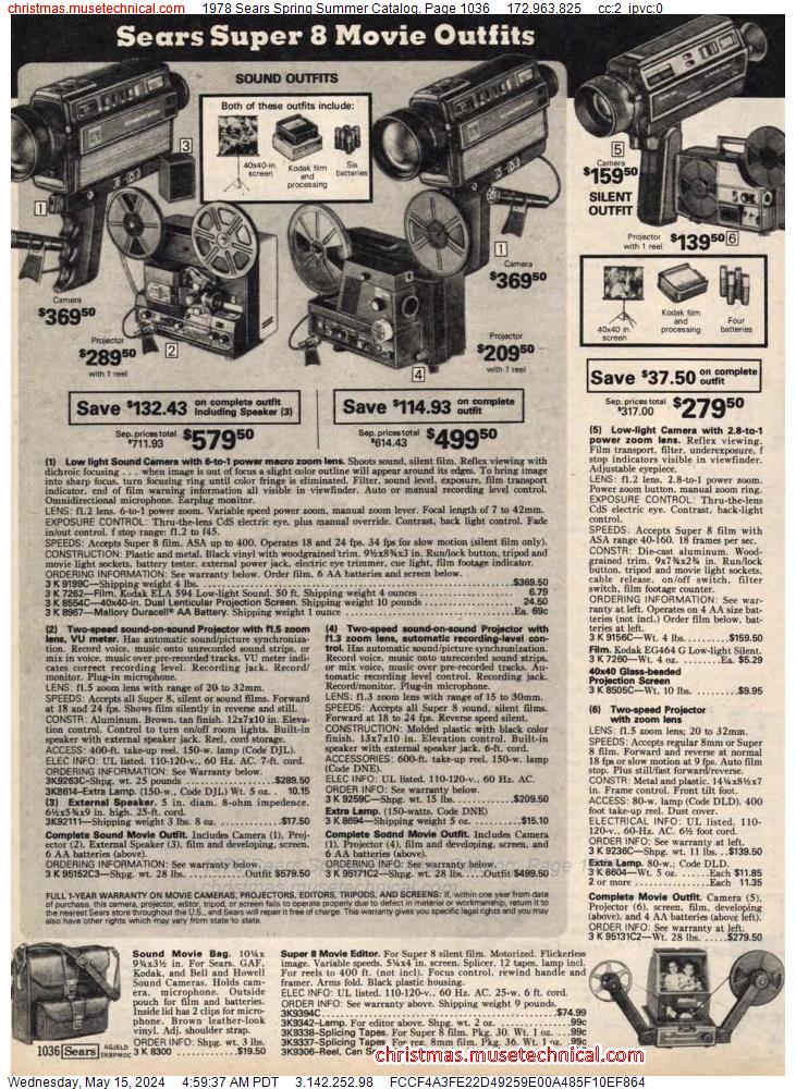 1978 Sears Spring Summer Catalog, Page 1036