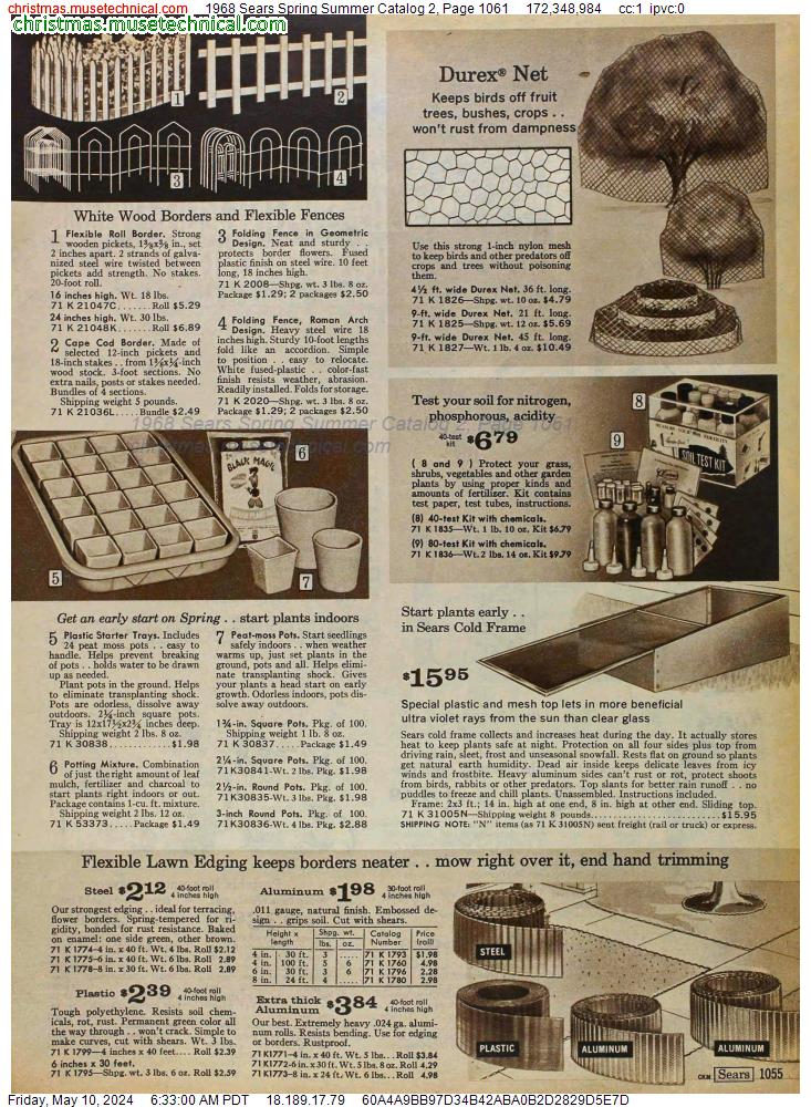 1968 Sears Spring Summer Catalog 2, Page 1061
