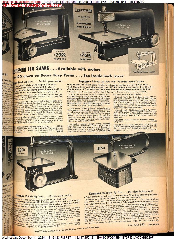 1948 Sears Spring Summer Catalog, Page 955