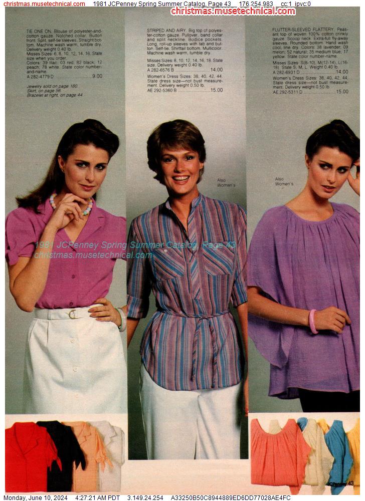 1981 JCPenney Spring Summer Catalog, Page 43