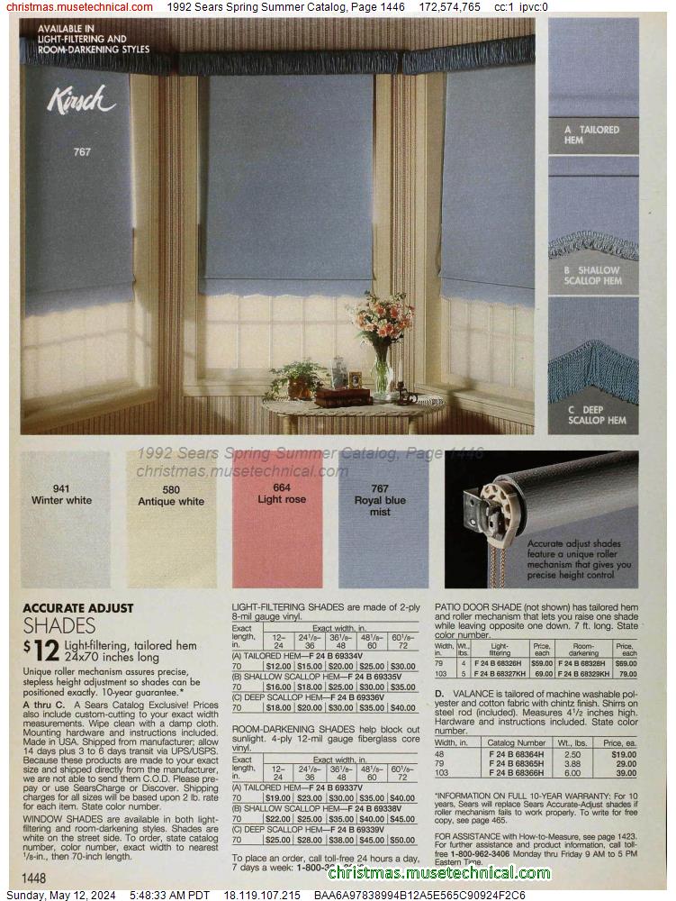 1992 Sears Spring Summer Catalog, Page 1446