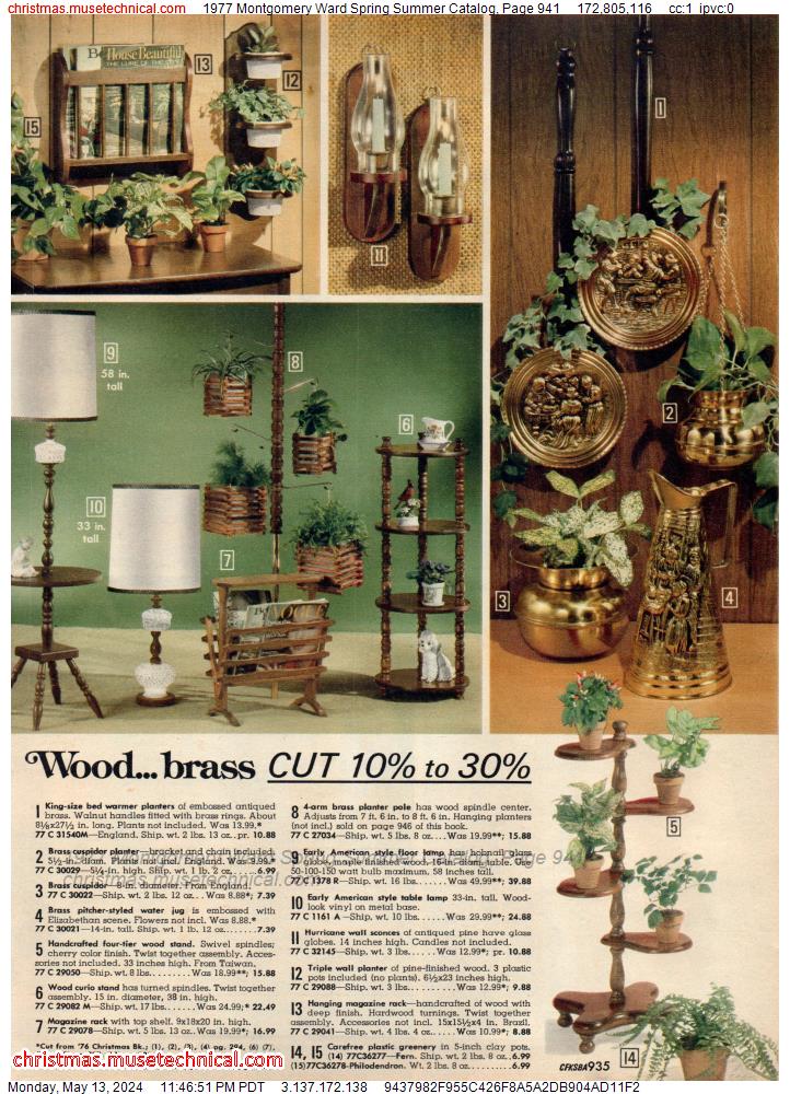 1977 Montgomery Ward Spring Summer Catalog, Page 941