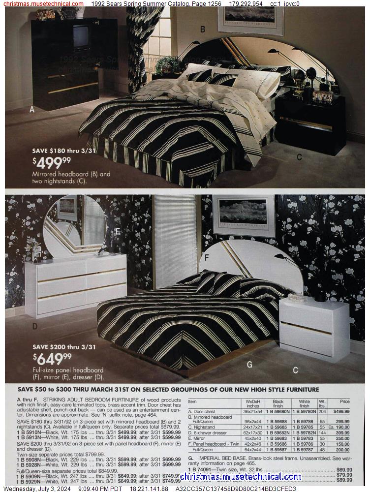 1992 Sears Spring Summer Catalog, Page 1256