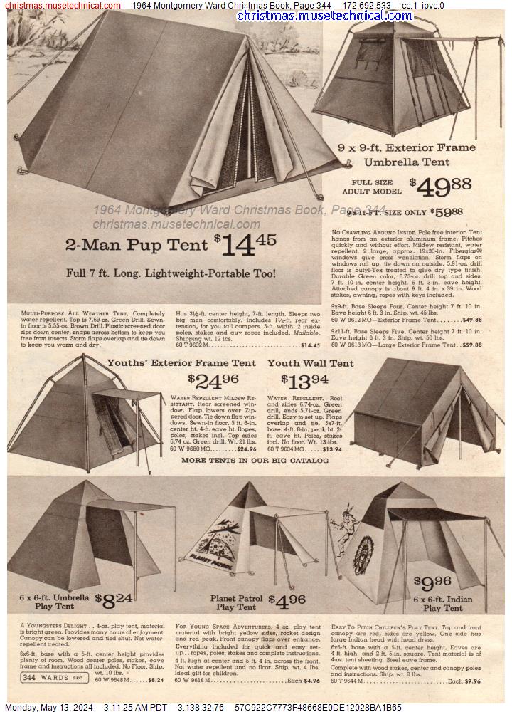 1964 Montgomery Ward Christmas Book, Page 344
