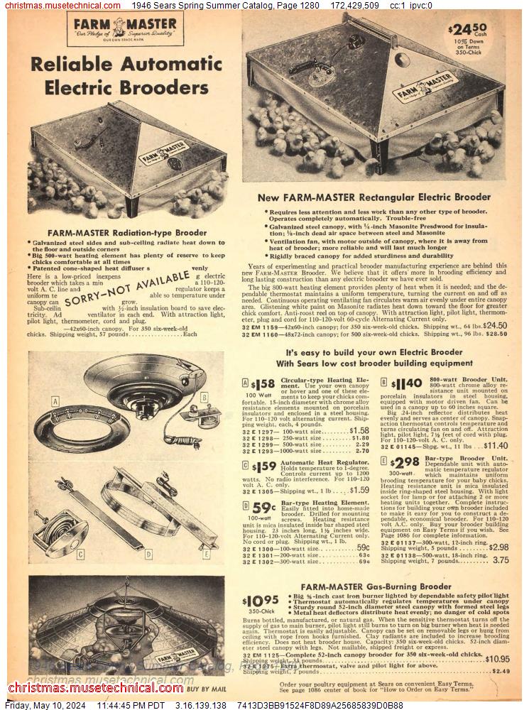 1946 Sears Spring Summer Catalog, Page 1280