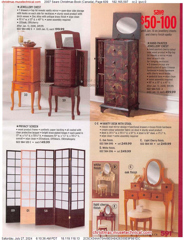 2007 Sears Christmas Book (Canada), Page 609