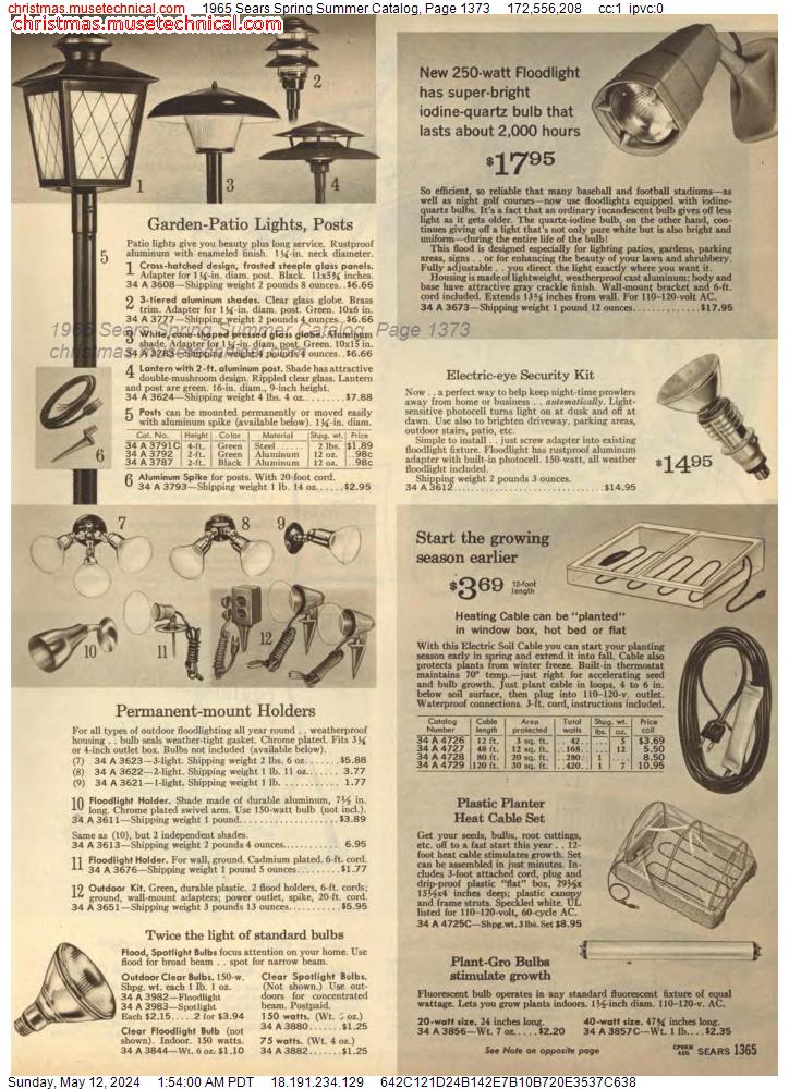 1965 Sears Spring Summer Catalog, Page 1373