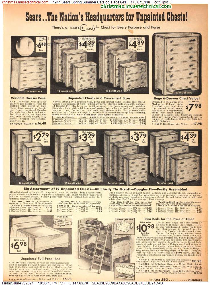 1941 Sears Spring Summer Catalog, Page 641