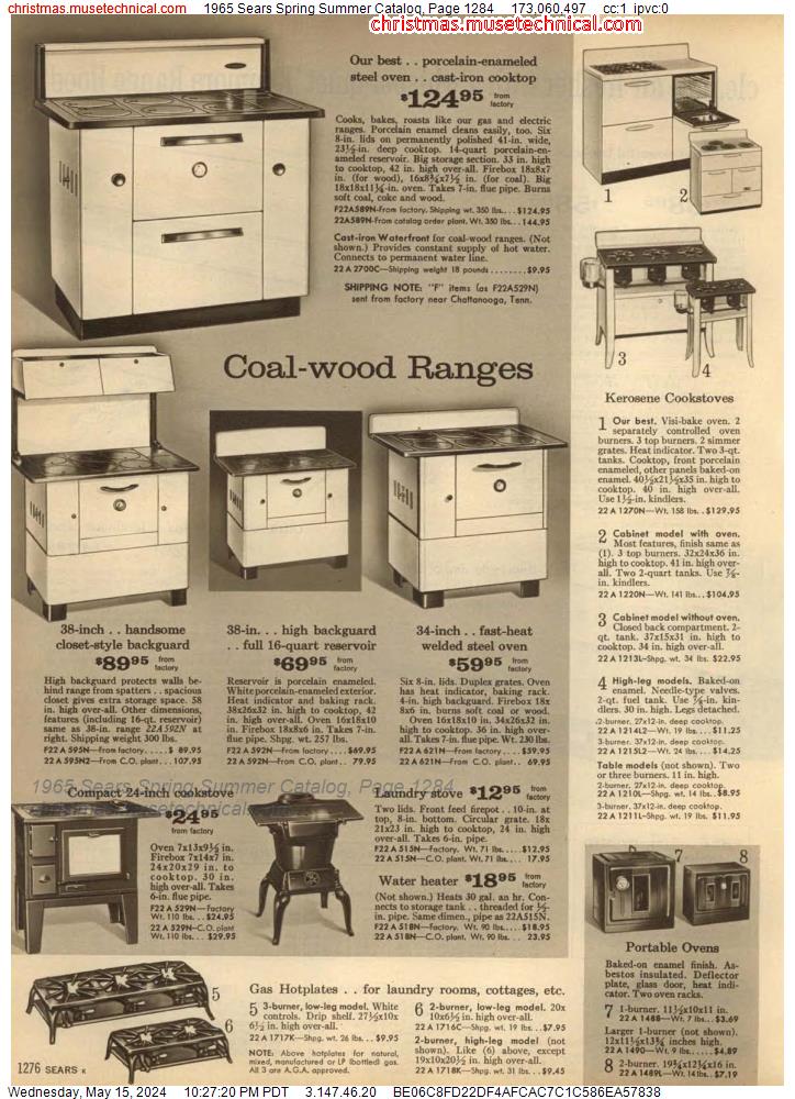 1965 Sears Spring Summer Catalog, Page 1284