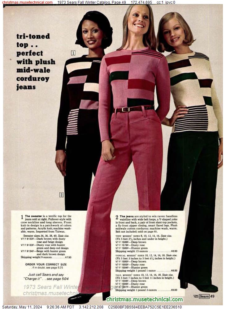 1973 Sears Fall Winter Catalog, Page 49