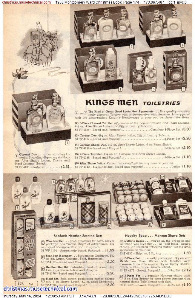 1958 Montgomery Ward Christmas Book, Page 174