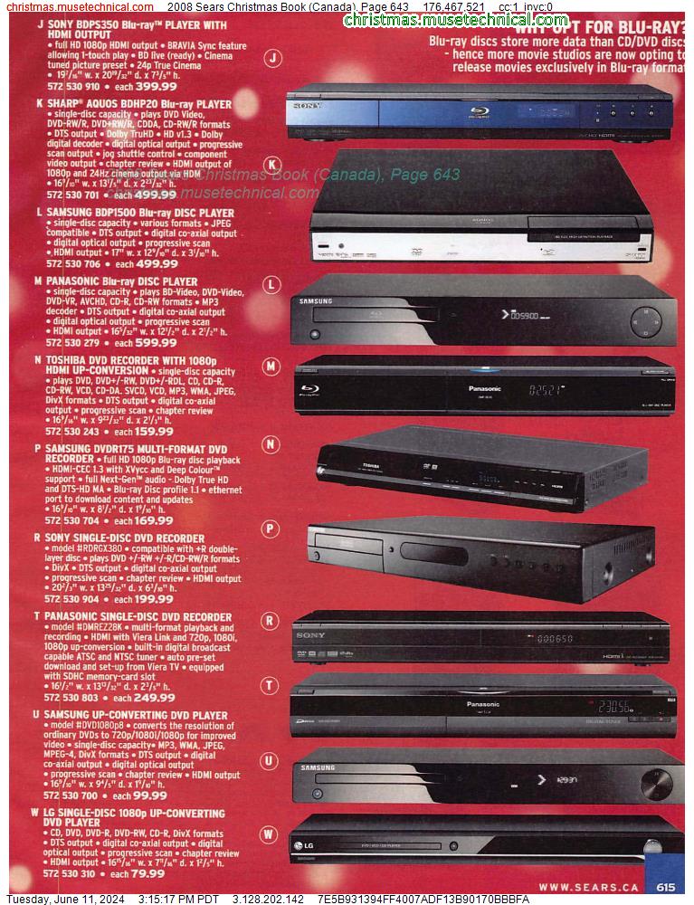 2008 Sears Christmas Book (Canada), Page 643