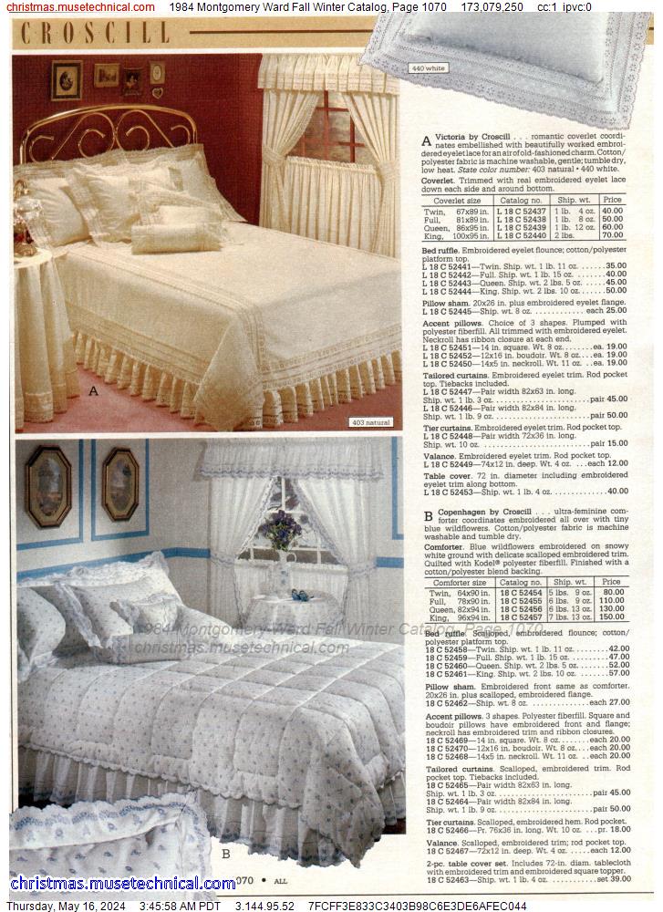 1984 Montgomery Ward Fall Winter Catalog, Page 1070