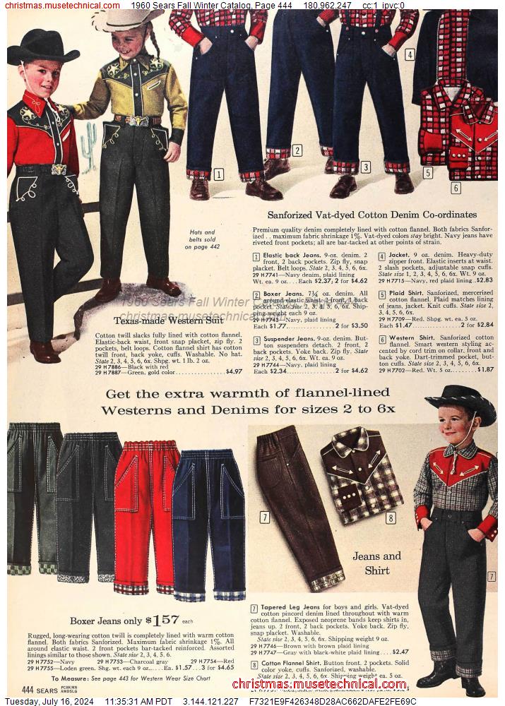 1960 Sears Fall Winter Catalog, Page 444