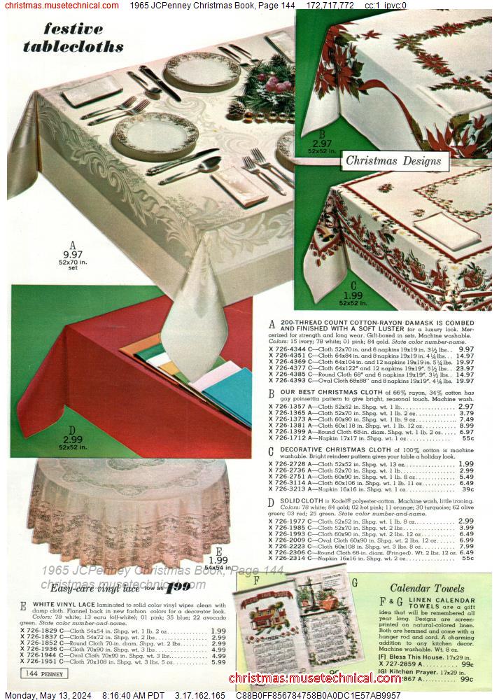 1965 JCPenney Christmas Book, Page 144