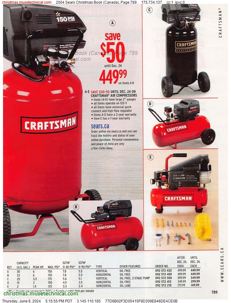 2004 Sears Christmas Book (Canada), Page 789