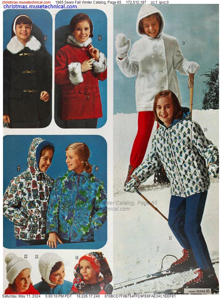 1965 Sears Fall Winter Catalog, Page 65