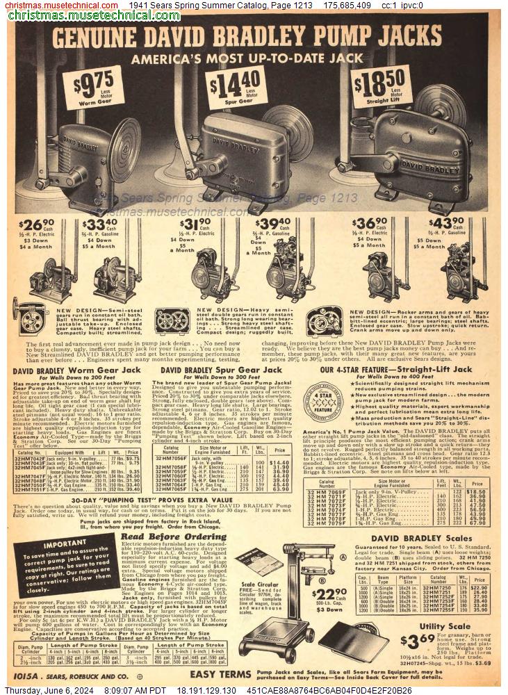 1941 Sears Spring Summer Catalog, Page 1213