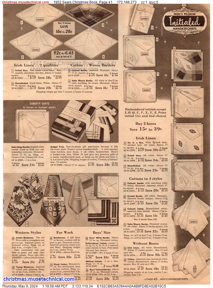 1952 Sears Christmas Book, Page 41