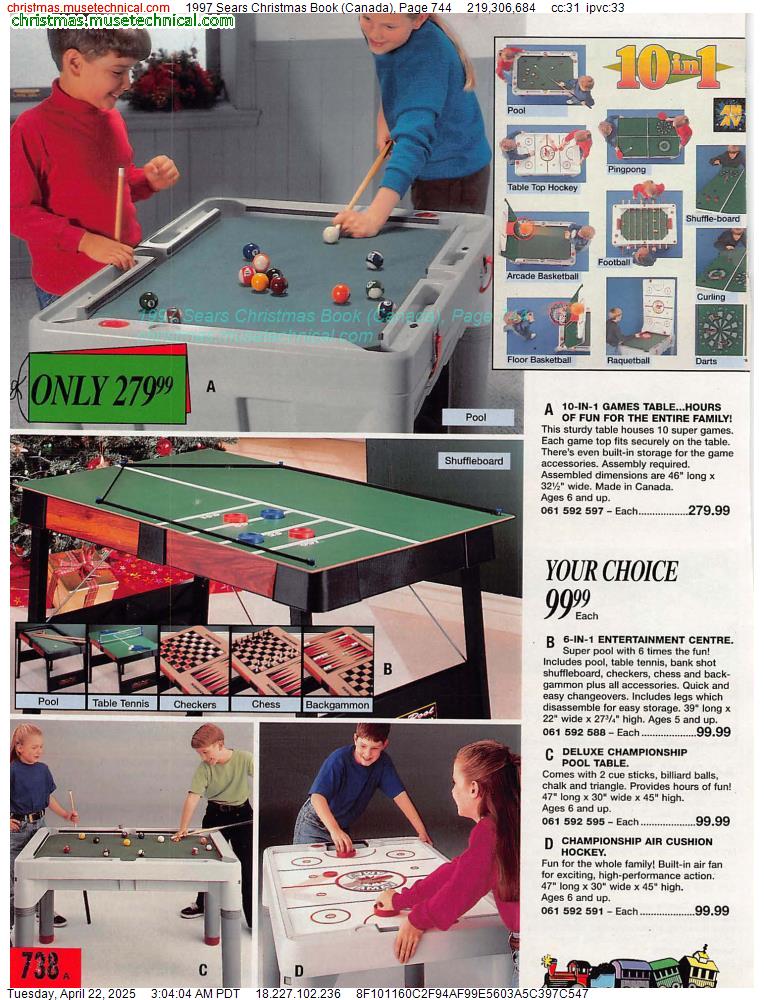 1997 Sears Christmas Book (Canada), Page 744