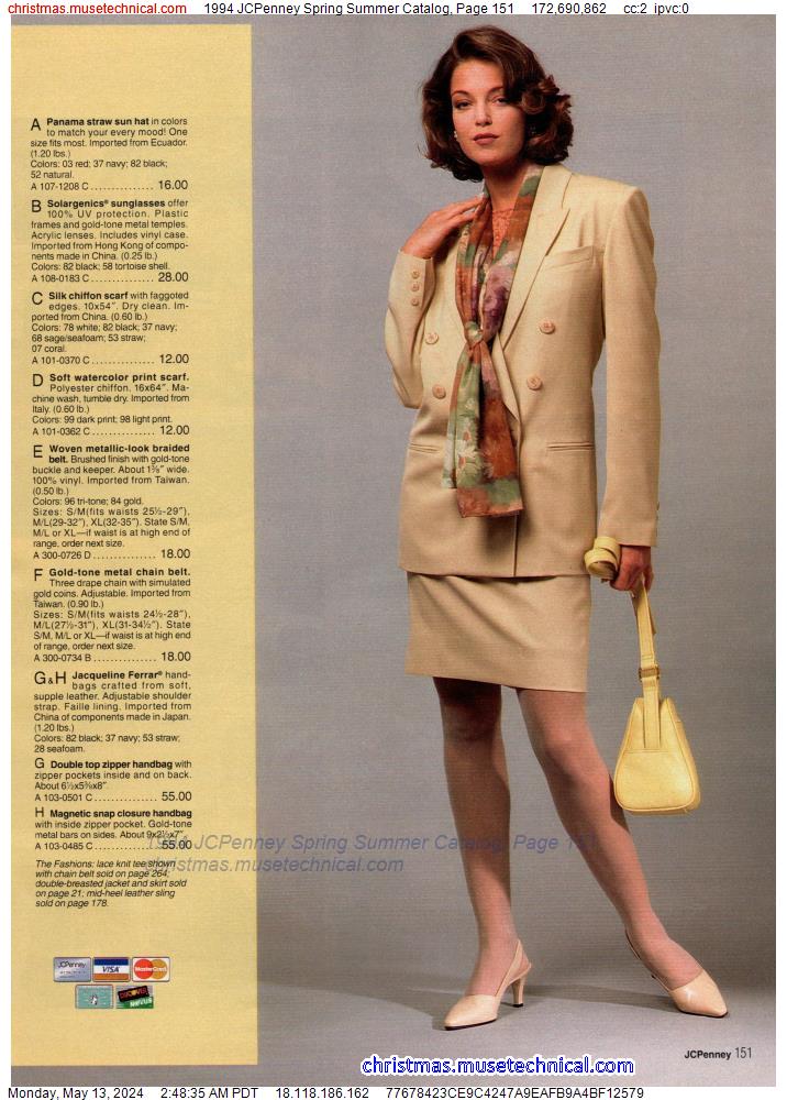 1994 JCPenney Spring Summer Catalog, Page 151
