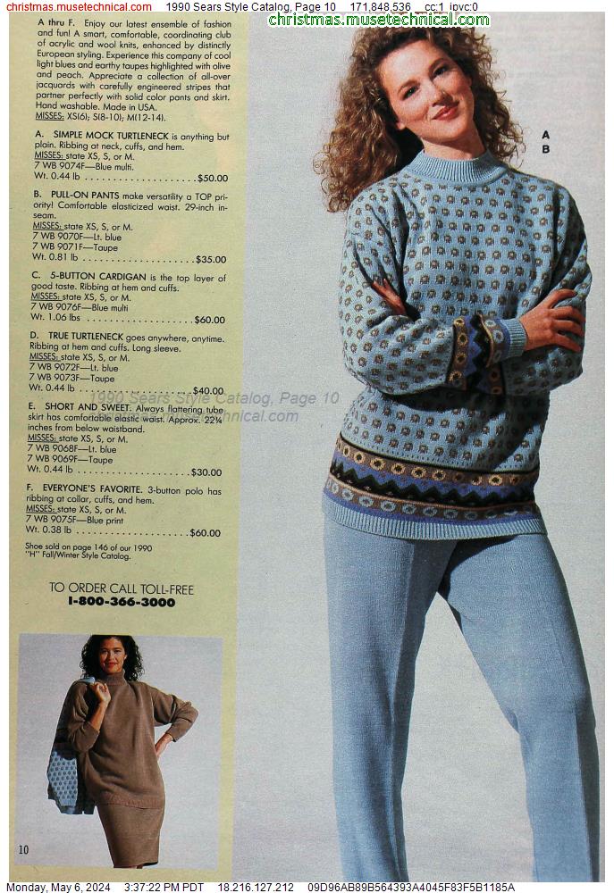 1990 Sears Style Catalog, Page 10