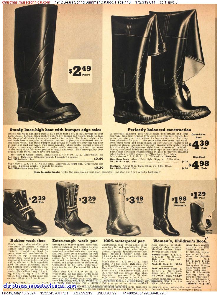 1942 Sears Spring Summer Catalog, Page 410