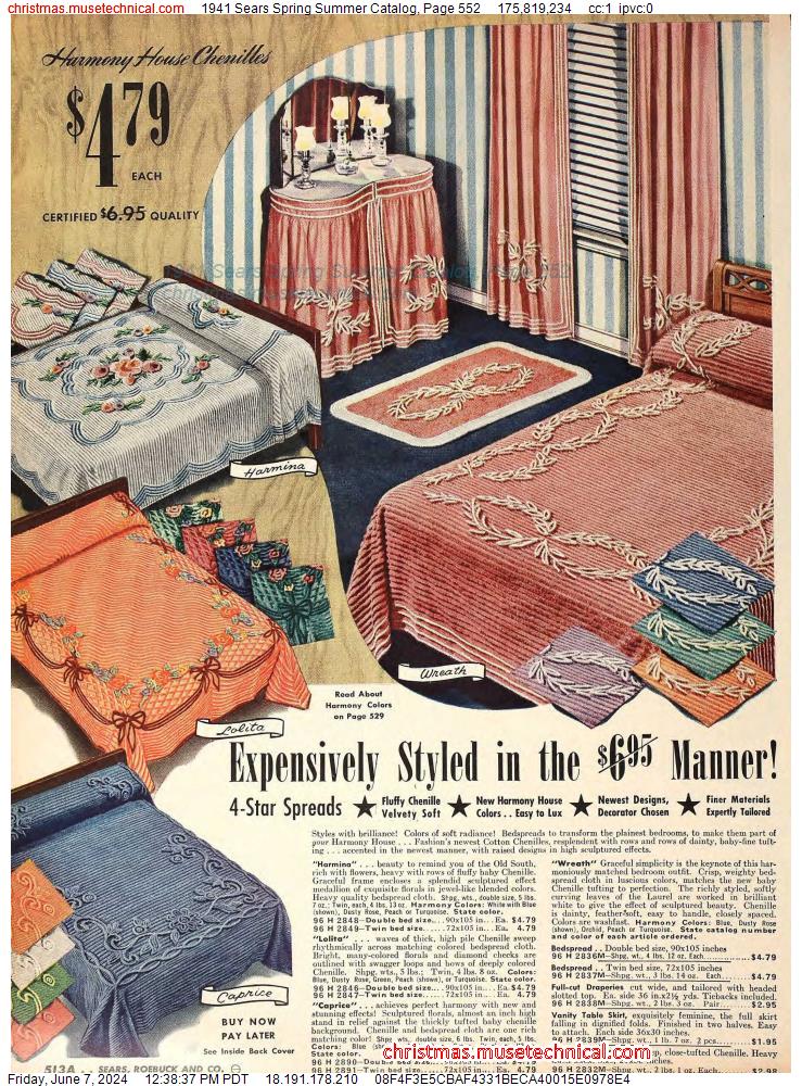 1941 Sears Spring Summer Catalog, Page 552