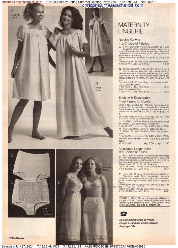1981 JCPenney Spring Summer Catalog, Page 258