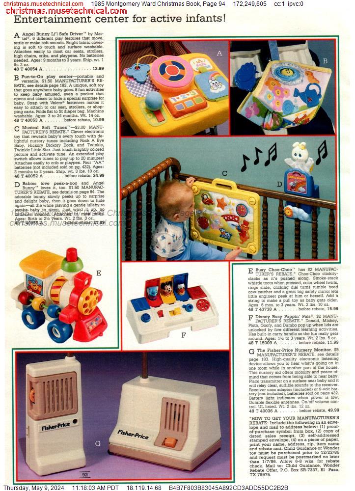 1985 Montgomery Ward Christmas Book, Page 94