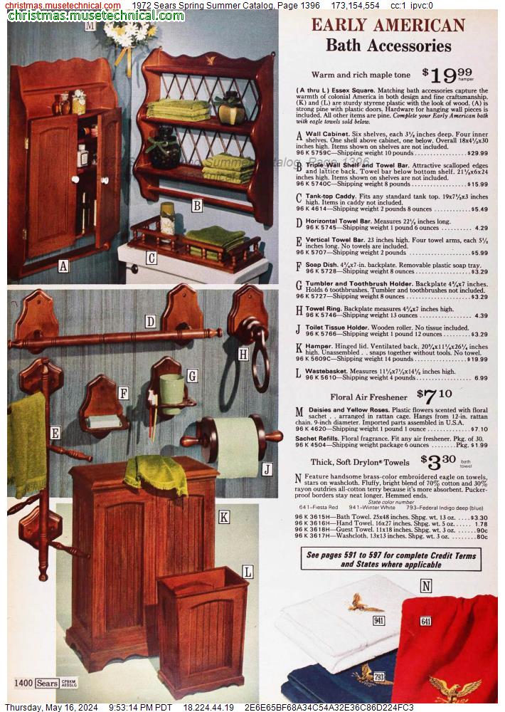 1972 Sears Spring Summer Catalog, Page 1396