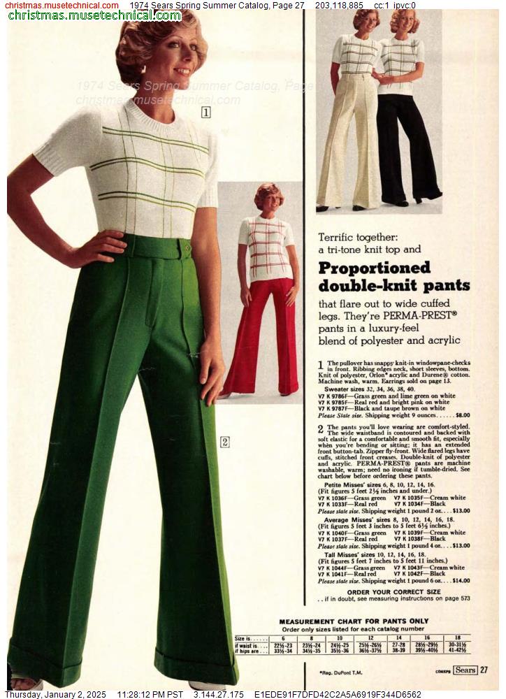 1974 Sears Spring Summer Catalog, Page 27