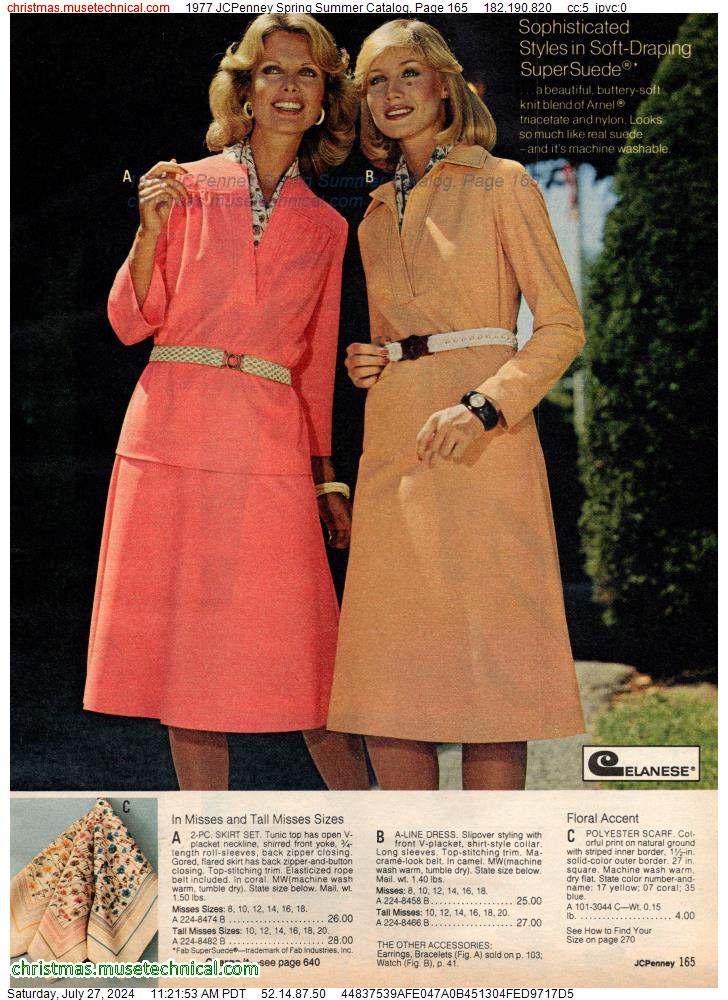 1977 JCPenney Spring Summer Catalog, Page 165