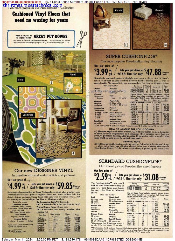1974 Sears Spring Summer Catalog, Page 1176
