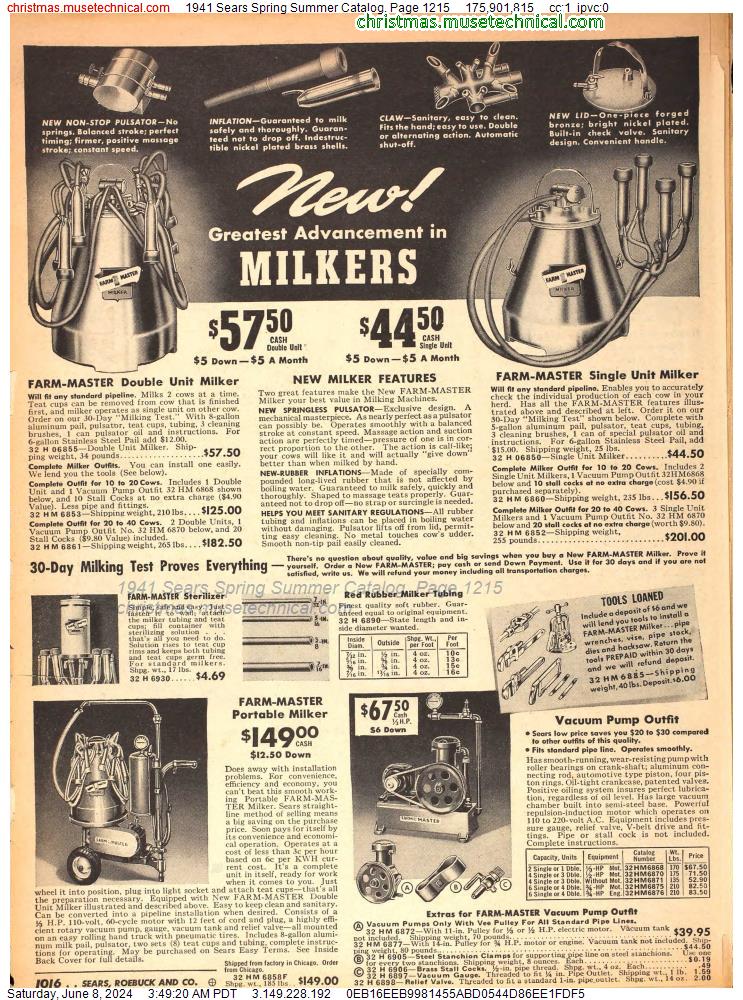 1941 Sears Spring Summer Catalog, Page 1215